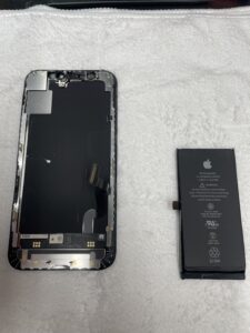 iPhone12mini　液晶　バッテリー　交換　大阪本町